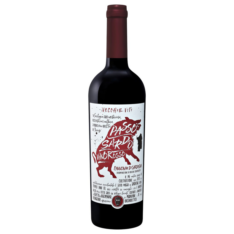 Вино Passo Sardo Cannonau di Sardegna DOC красное полусухое 14%, 750мл