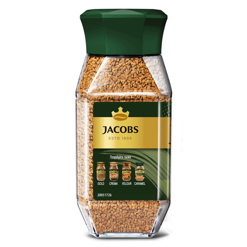 Кофе Jacobs Hazelnut натуральный растворимый с ароматом лесного ореха сублимированный, 95г — фото 1