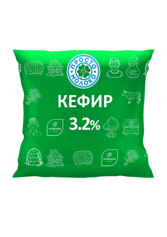 Кефир Просто Молоко 3.2%, 430мл