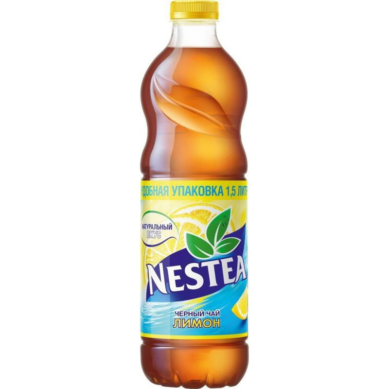 Холодный чай Nestea чёрный со вкусом лимона, 1.5л
