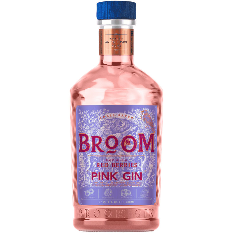 Джин Broom pink 37.5%, 500мл