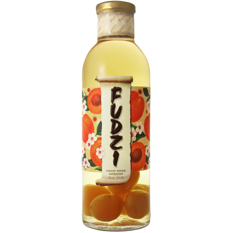 Вино плодовое Fudzi с плодами абрикоса белое сладкое 12%, 700мл