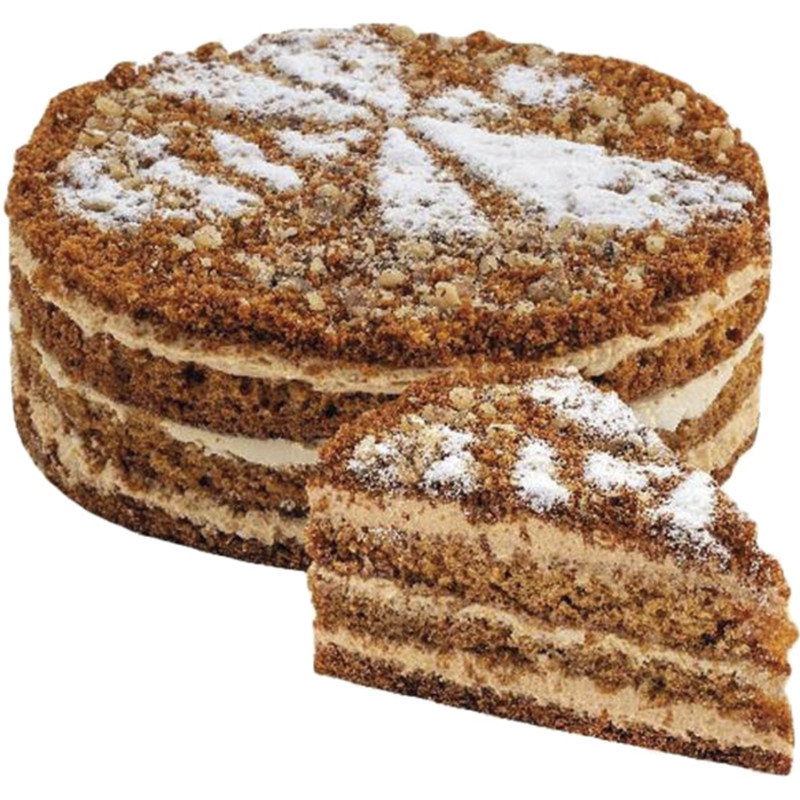 Торт Большие Лакомки Медовый, 800г