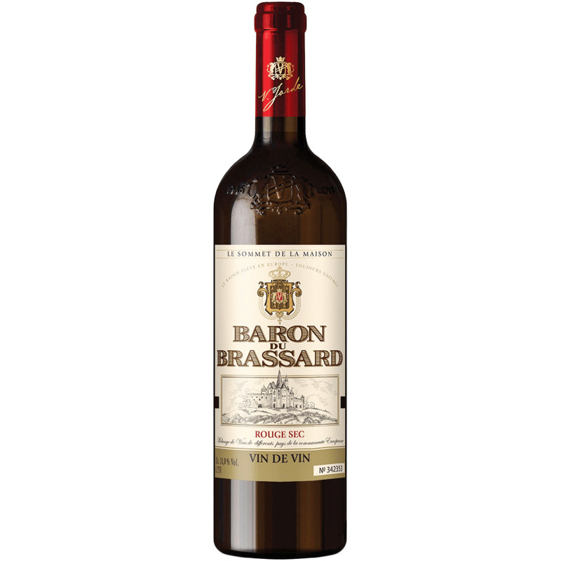 Вино Baron Du Brassard красное сухое 11%, 750мл
