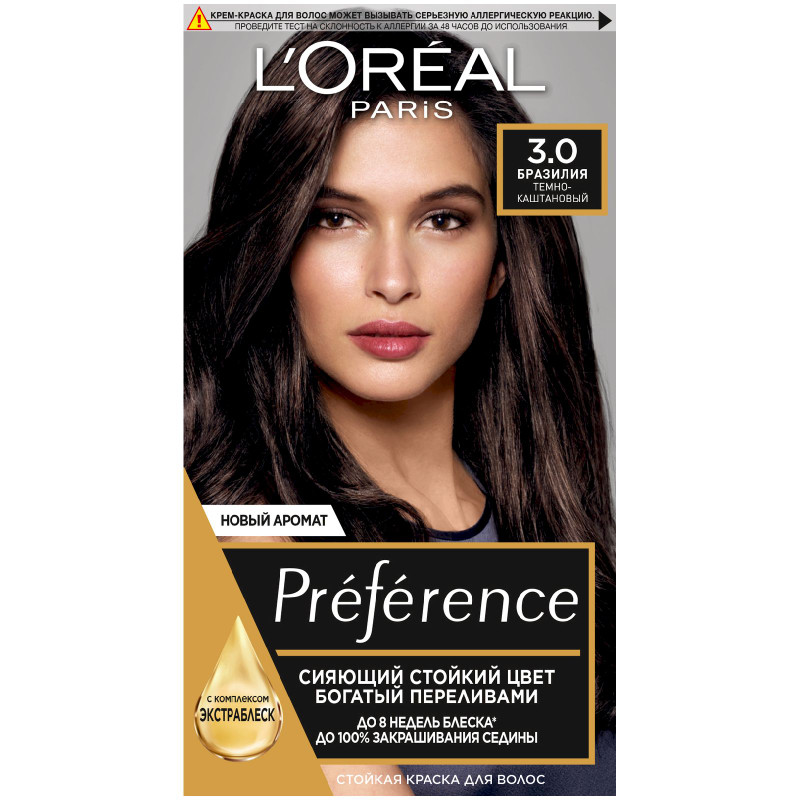 Краска для волос L'Oreal Paris Preference тон 3, 174мл