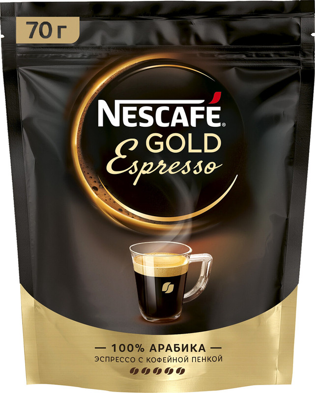 Кофе Nescafé Gold Espresso натуральный растворимый порошкообразный, 70г — фото 5