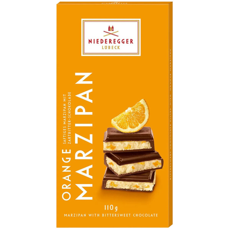 Марципан Niederegger Апельсин плитка, 100г