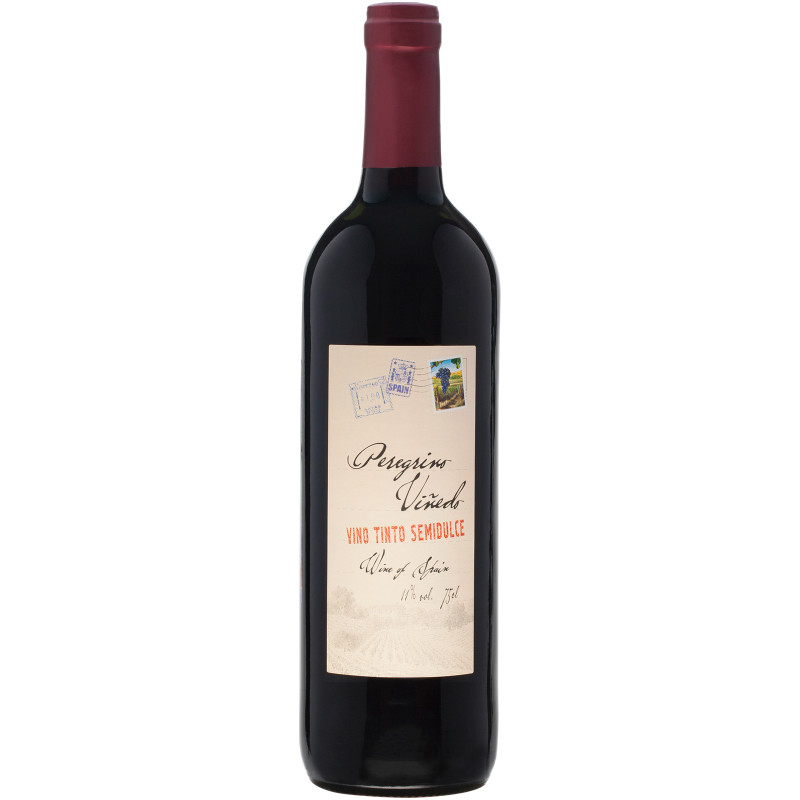 Вино Peregrino Vinedo Tinto Semidulce красное полусладкое 11%, 750мл