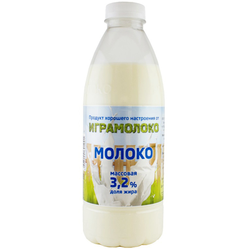 Молоко Играмолоко пастеризованное 3.2%, 1л — фото 1