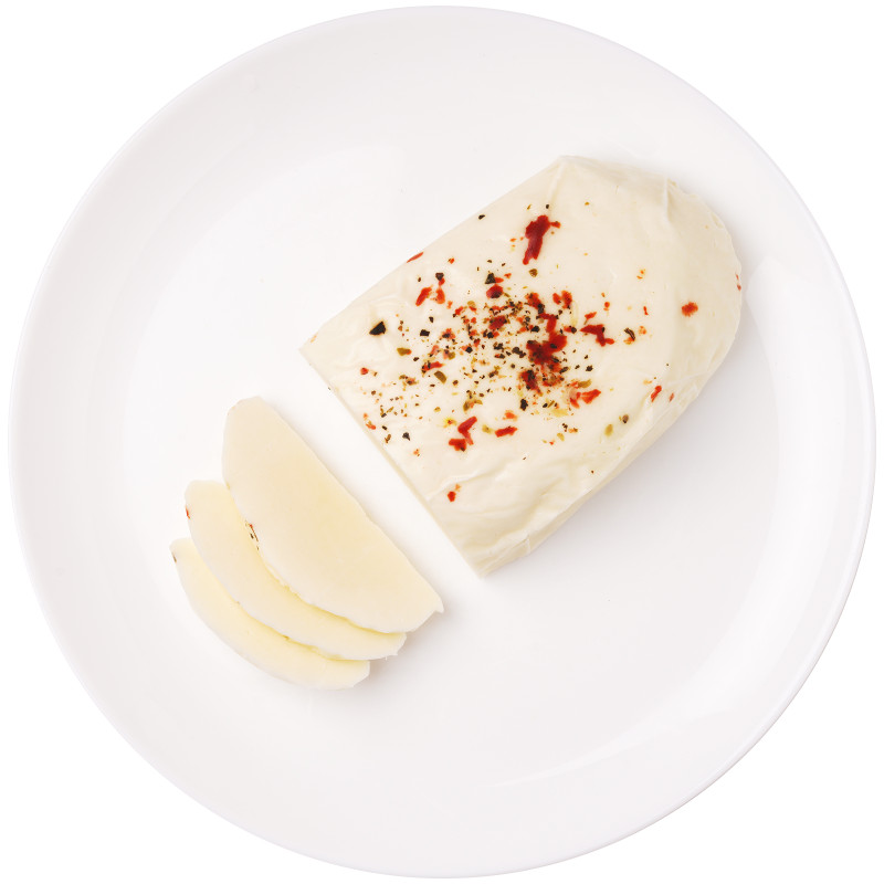 Сыр Молеон для жарки Халлуми с томатами и оливками 50% — фото 1