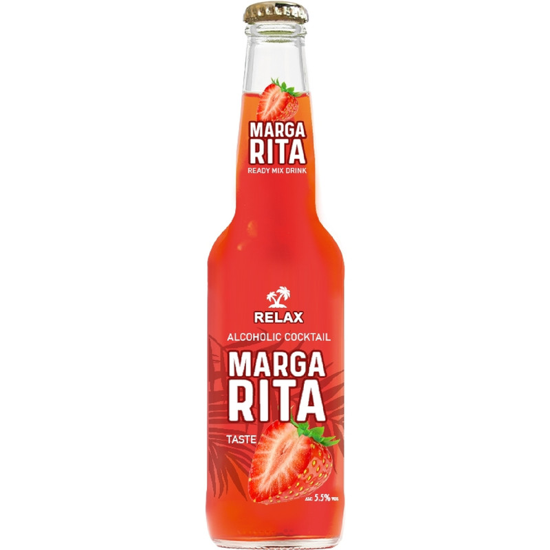 Напиток Relax Margarita слабоалкогольный газированный ароматизированный 5.5%, 330мл
