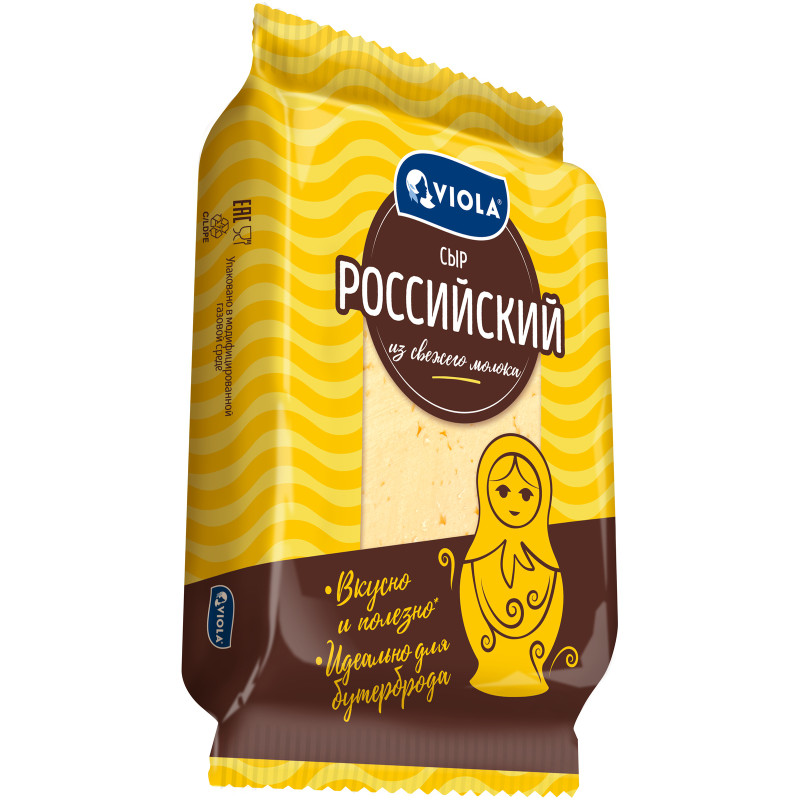 Сыр Viola Российский полутвердый 50%, 350г — фото 2