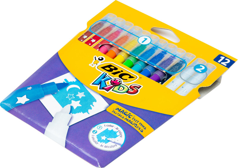Набор фломастеров Bic Kids Colour & Erase 12 цветов — фото 3