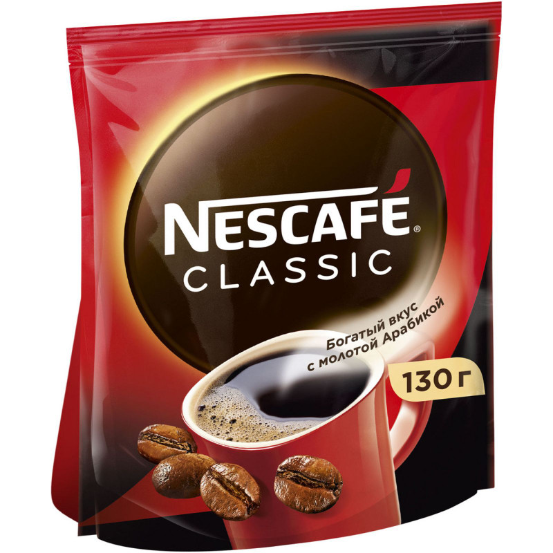 Кофе Nescafe Classic растворимый с добавлением молотого, 130г — фото 2