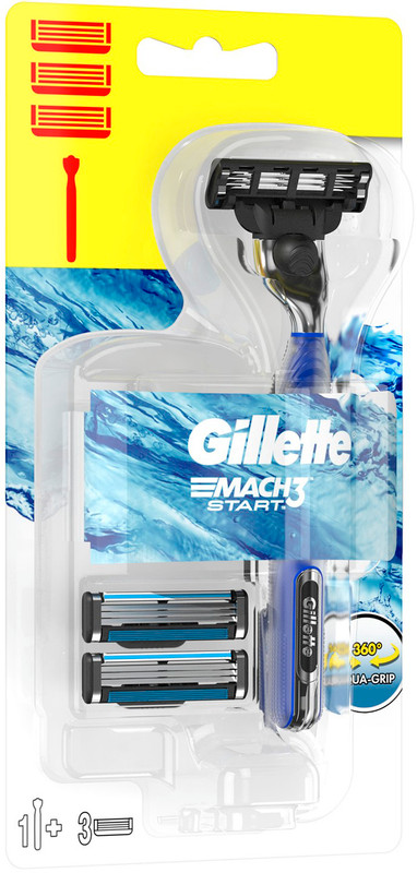 Бритва Gillette Mach3 Start со 2 сменными кассетами — фото 2