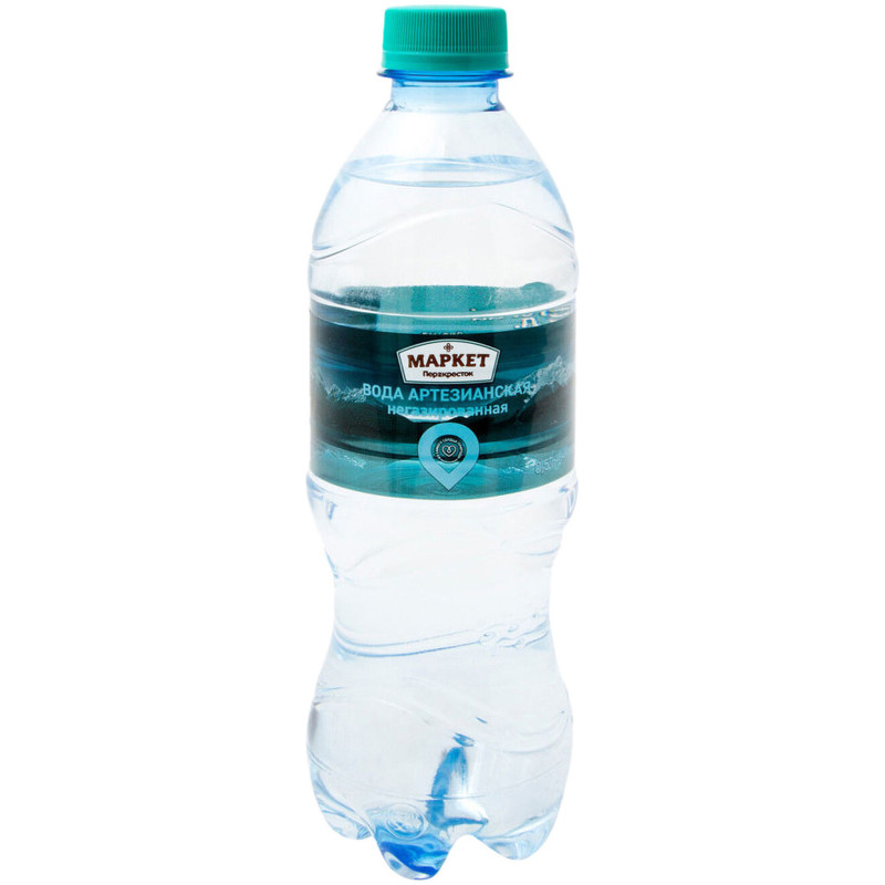 Вода Люкс Премиум артезианская питьевая негазированная Маркет Перекрёсток, 500мл