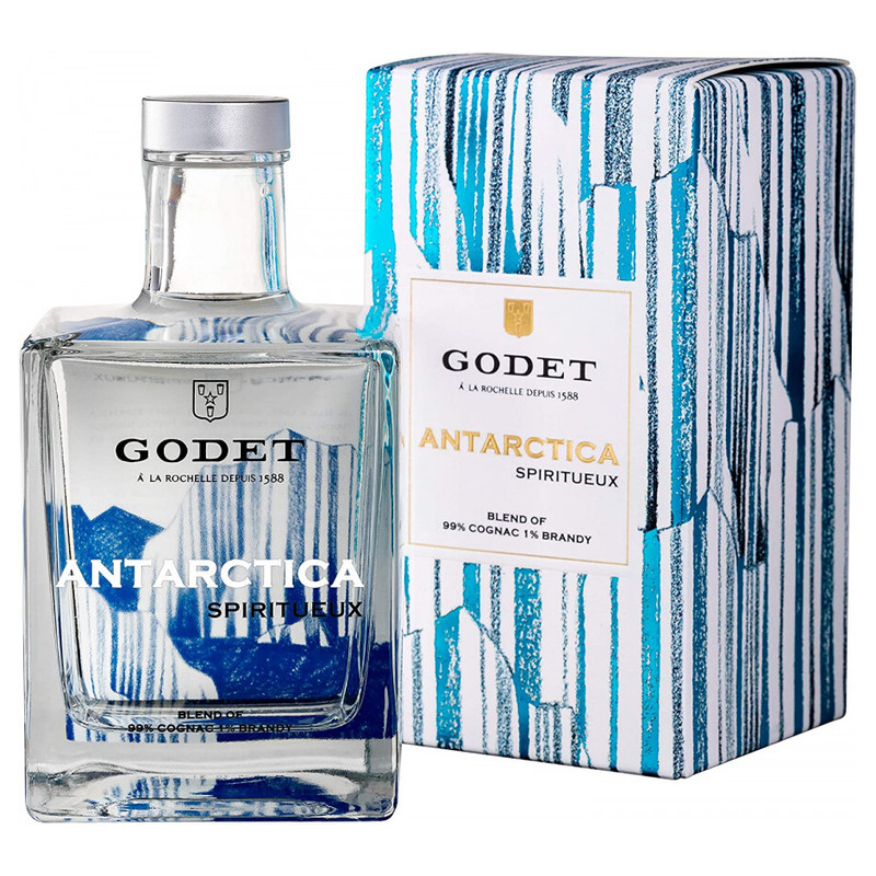 Коньяк Godet Antarctica 40% в подарочной упаковке, 500мл — фото 1