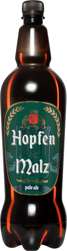 Пиво Hopfen&Malz Пэйл эль светлое фильтрованное 4.8%, 1.35л