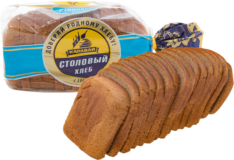 Хлеб Каравай Столовый нарезка, 750г — фото 1