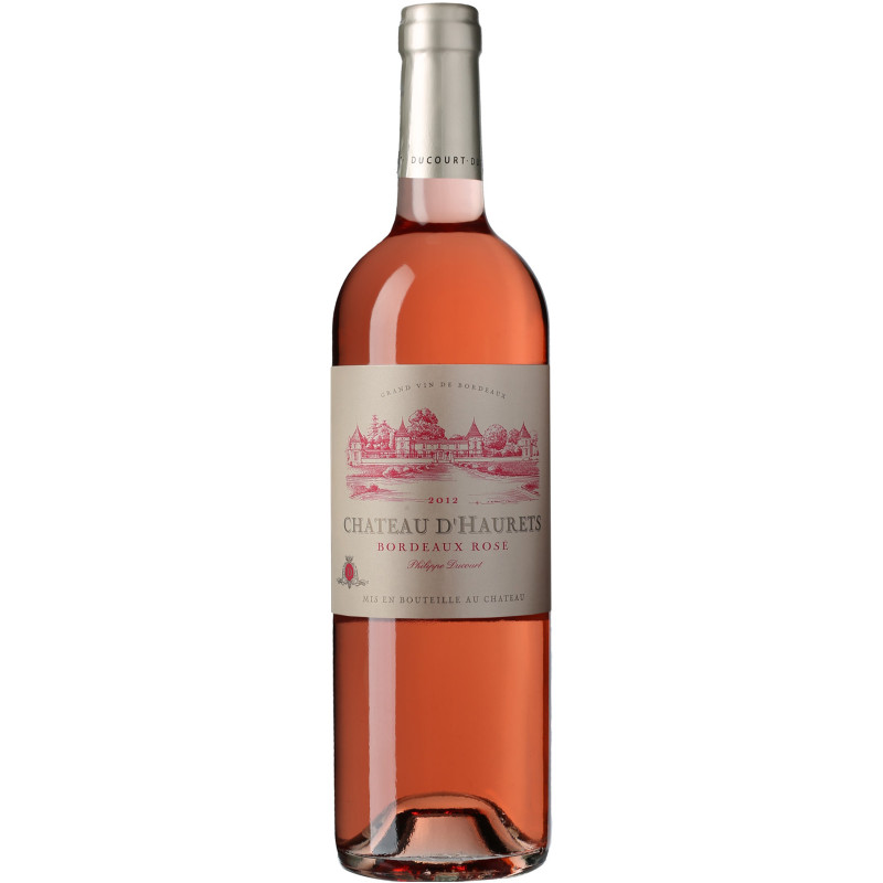 Вино Chateau d'Haurets Розе розовое сухое 12.5%, 750мл