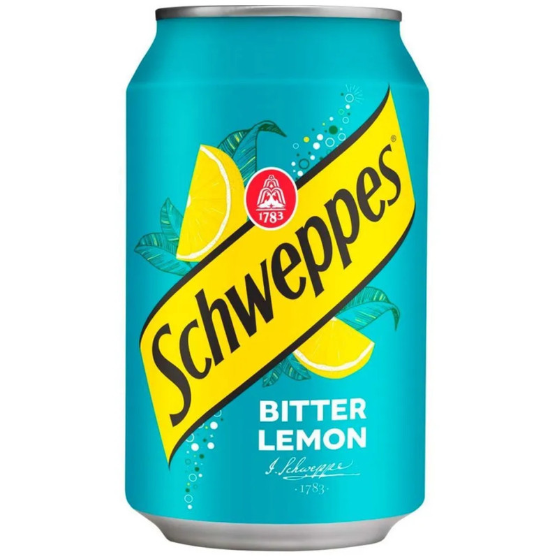 Напиток безалкогольный Schweppes Биттер лемон газированный, 330мл