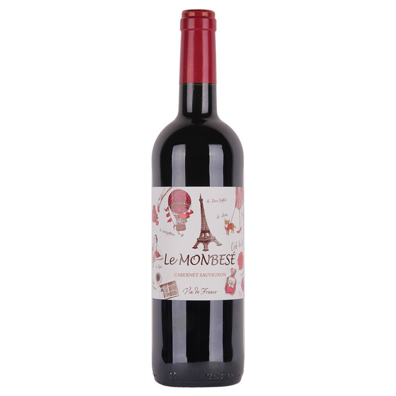 Вино Le Monbese Каберне Совиньон красное сухое, 750мл