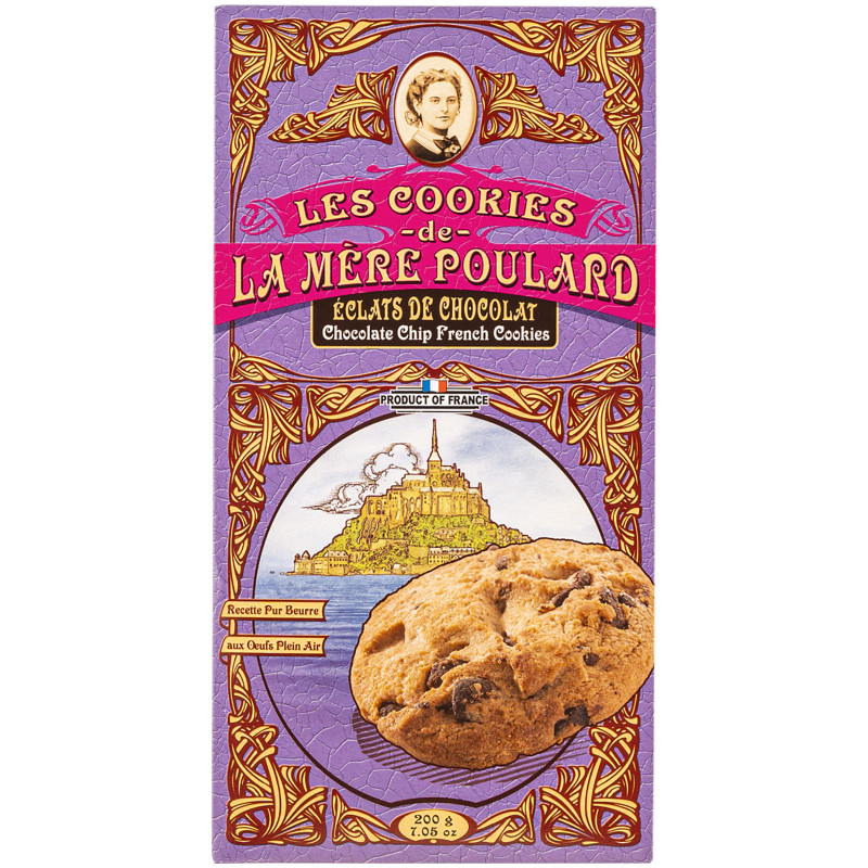 Печенье La Mere Poulard с шоколадной крошкой, 200г