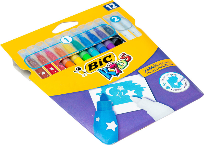 Набор фломастеров Bic Kids Colour & Erase 12 цветов