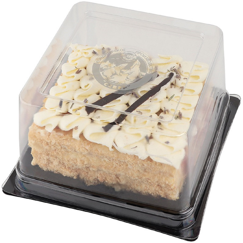 Торт Север-Метрополь Мильфей слоеннный с малиновым джемом, 320г — фото 1