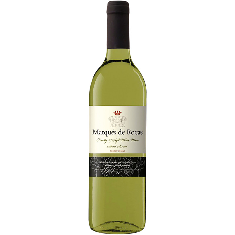 Вино Marques de Rocas белое полусладкое 11%, 750мл