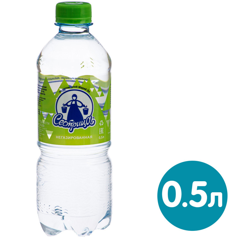 Вода Сестрица-Природная артезианская питьевая высшей категории негазированная, 500мл — фото 3