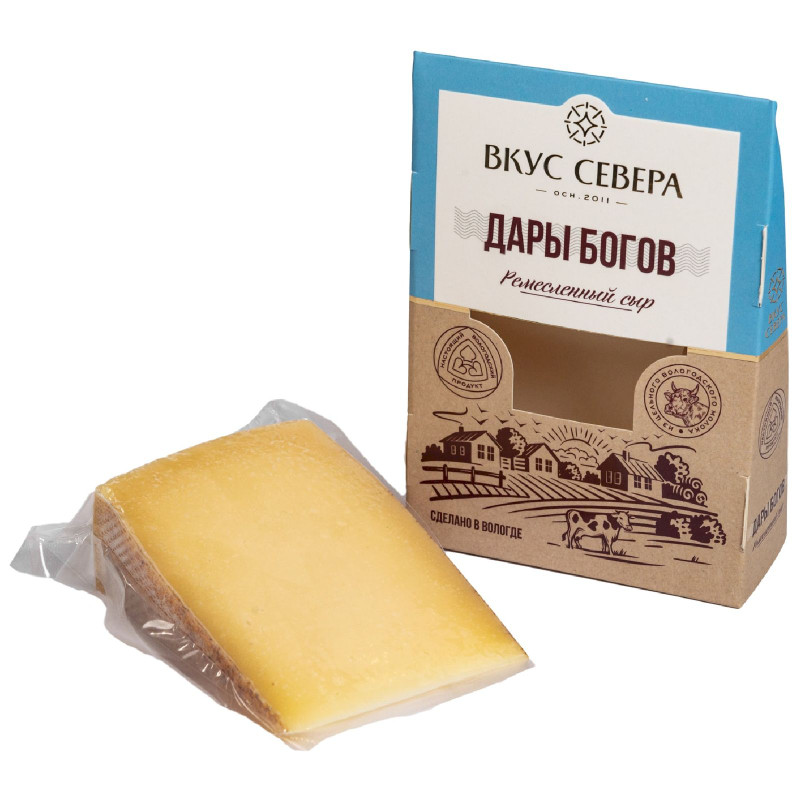 Сыр Вкус Севера Дары Богов 45-65%, 160г