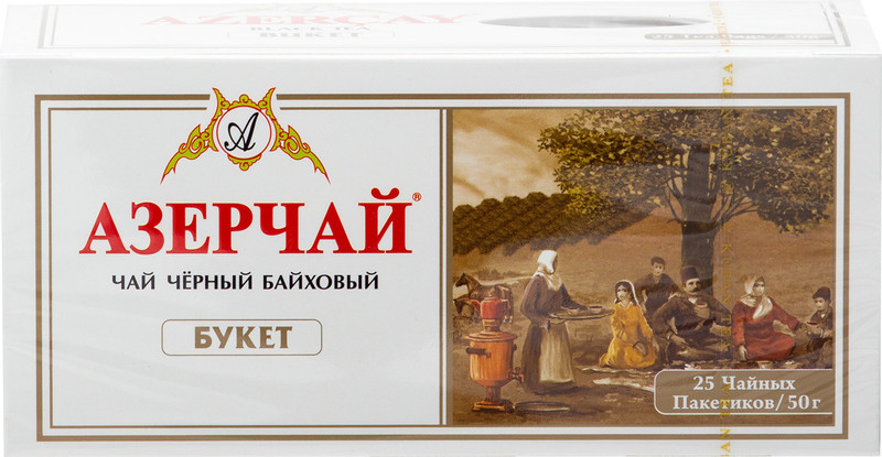 Чай Азерчай Букет чёрный байховый в пакетиках, 25x2г — фото 4