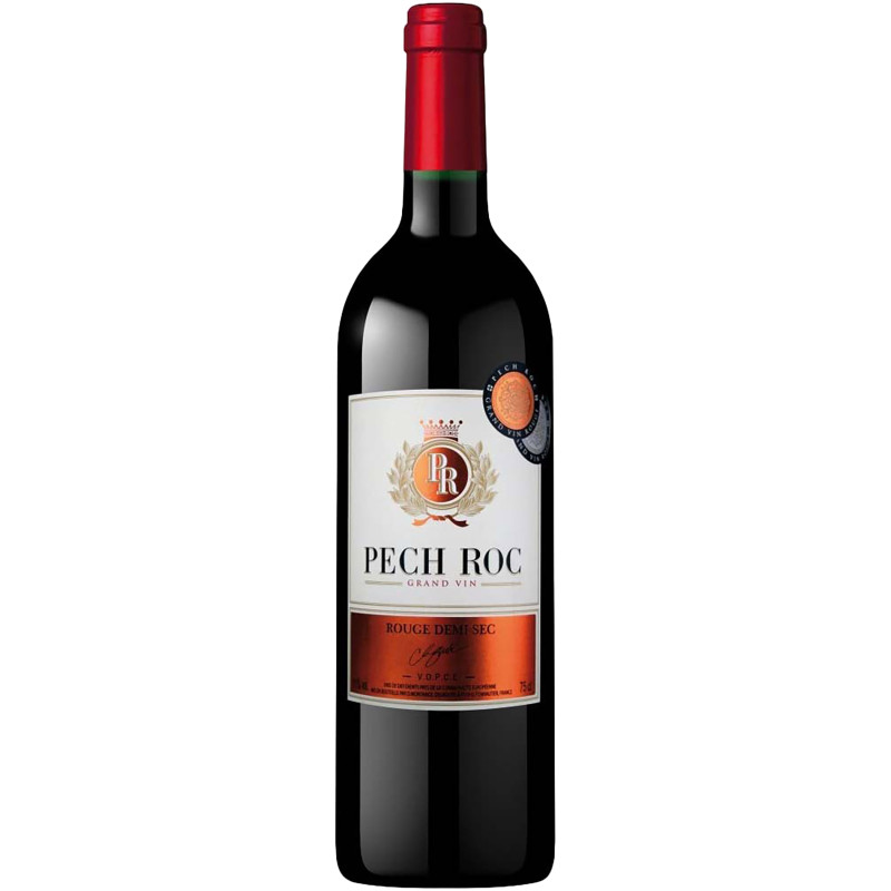 Вино Pech Roc Руж красное полусухое 9-15%, 750мл