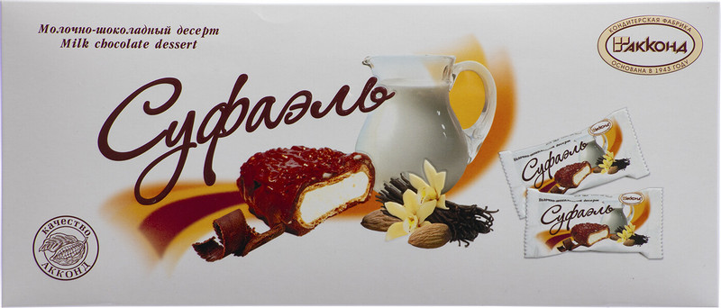 Десерт молочно-шоколадный Акконд Суфаэль, 350г — фото 1