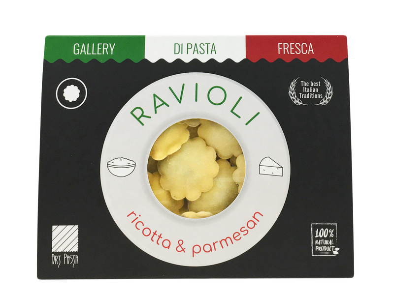 Равиоли Art Pasta Фьёре Классик с рикоттой и пармезаном замороженные, 350г