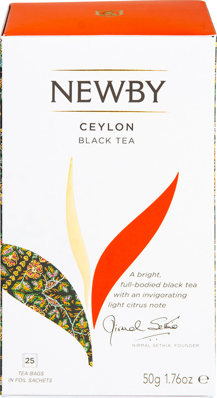 Чай Newby Цейлон чёрный цейлонский в пакетиках, 25х2г — фото 7