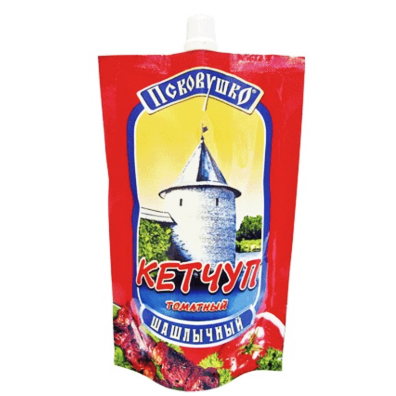 Кетчуп Псковушко Шашлычный томатный, 900г
