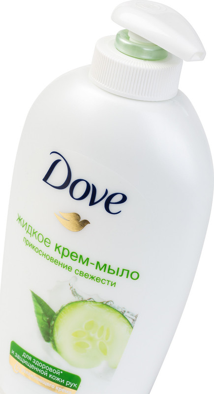 Крем-мыло жидкое Dove Прикосновение свежести, 250мл — фото 3