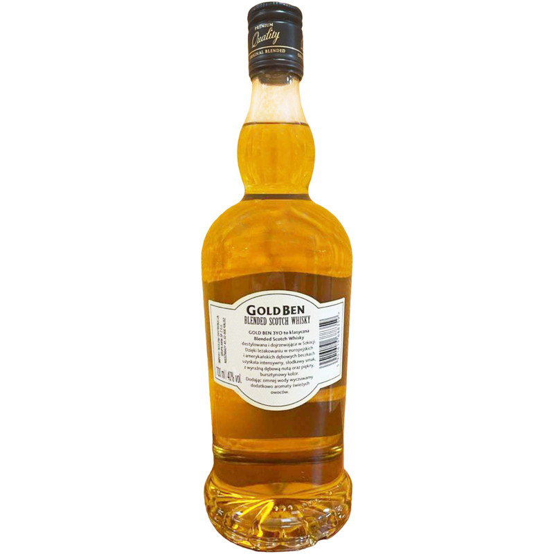 Виски Gold Ben шотландский купажированный 40%, 700мл — фото 1