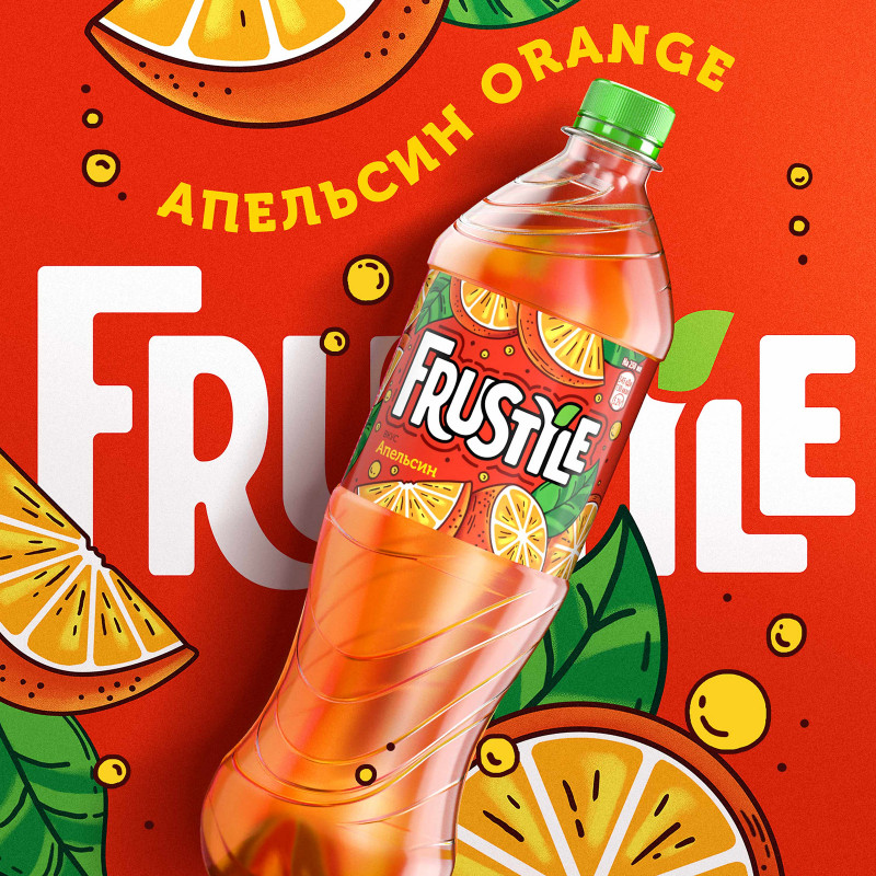 Напиток газированный Фрустайл Апельсин 1л — фото 2