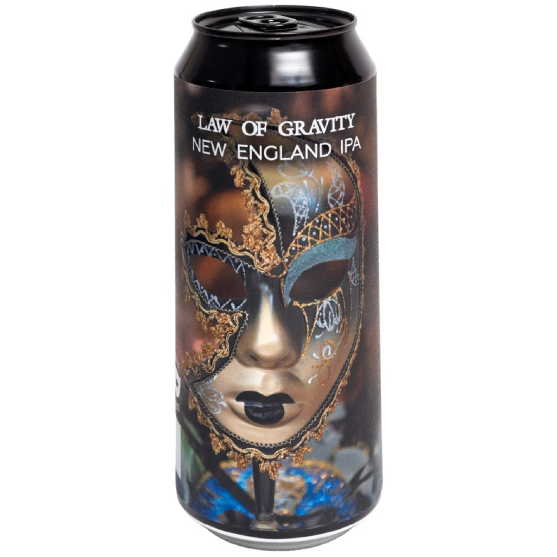 Пиво Carnival Law Of Gravity Neipa светлое нефильтрованное непастеризованное неосветленное, 500мл