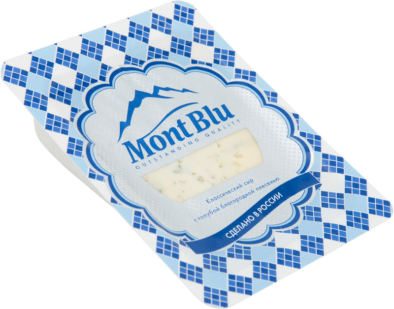 Сыр Mont Blu с голубой благородной плесенью 50%, 100г
