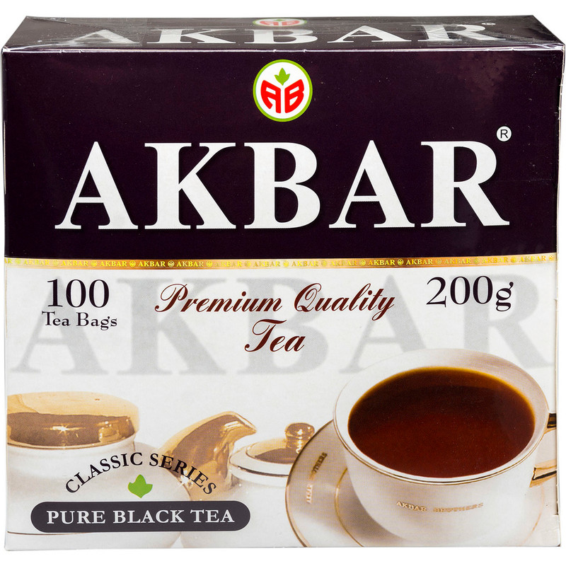 Чай Akbar Классическая серия чёрный в пакетиках, 100х2г