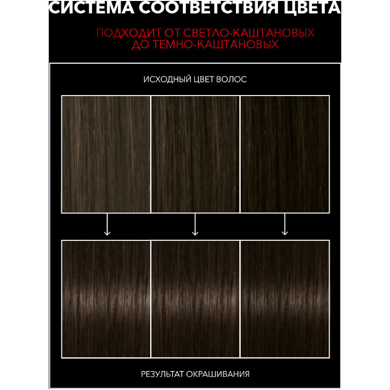 Крем-краска для волос Сьёсс Color тёмно-каштановый 3-1, 115мл — фото 6