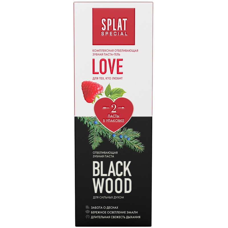 Зубная паста Splat Special Love-Blackwood, 2х75мл — фото 1