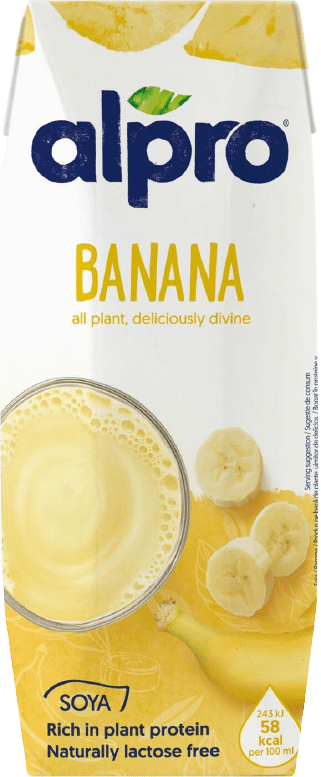 Напиток соево-банановый Alpro Soya banana обогащённый кальцием и витаминами 1.8%, 250мл