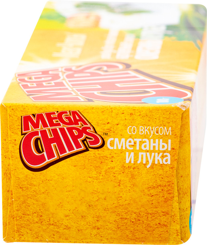 Чипсы картофельные Mega Chips со вкусом сметаны и лука, 100г — фото 3
