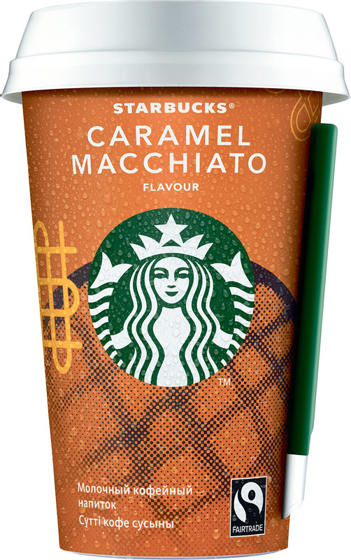 Напиток молочно-кофейный Starbucks Caramel Macchiato ультрапастеризованный 1.4%, 220мл