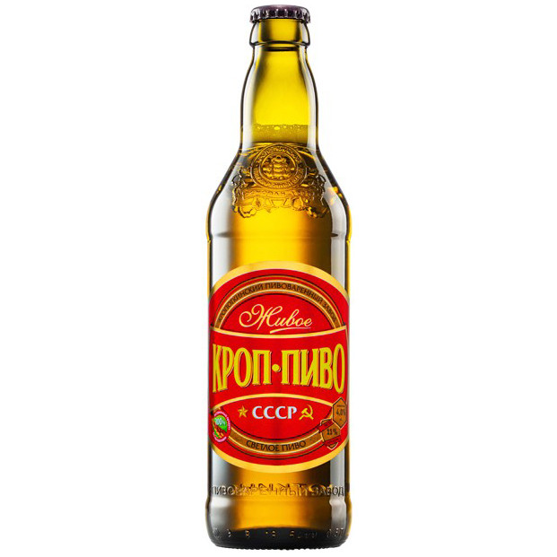Пиво Кроп-Пиво СССР светлое фильтрованное 4%, 500мл